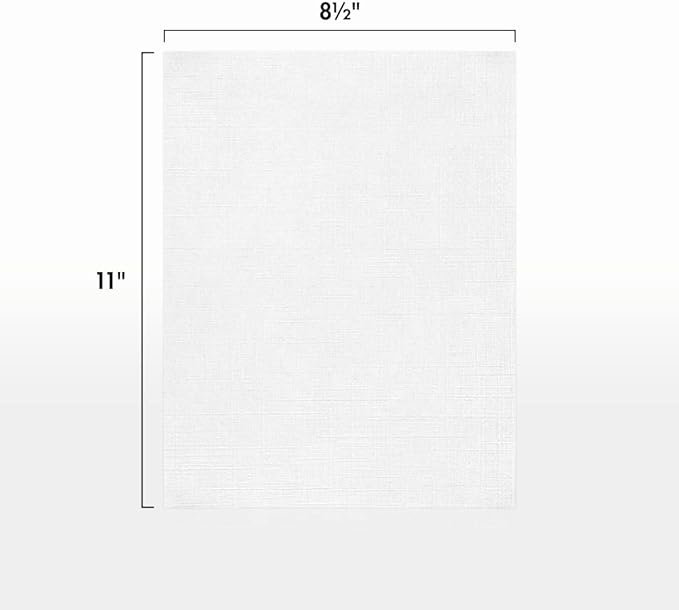 LUXPaper 8.5" x 11" Paper | Letter Size | White Linen | 24lb. (60lb. Text) | 250 Qty