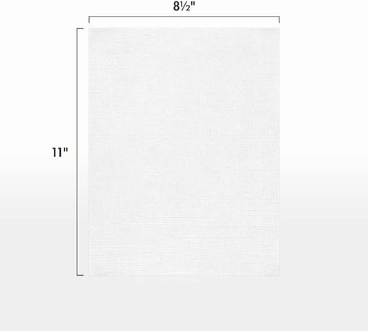 LUXPaper 8.5" x 11" Paper | Letter Size | White Linen | 24lb. (60lb. Text) | 250 Qty