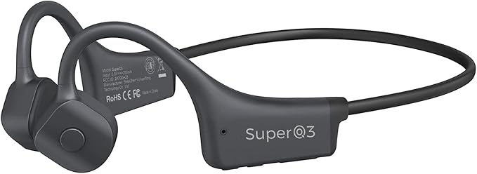 Bone Conduction Headphones - Bluetooth 5.2 Open Ear Headphones IP67 Waterproof Sport Earphones with Noise-Cancelling Mic - Wireless Bone Conducting Headset for Running Hiking Cycling