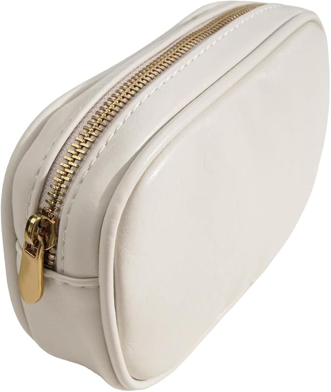 PU Leather Padded Laptop Sleeve 15.3Inch Compatible with MacBook Air 15 A3114 M3 A2941 M2, MacBook Pro 15 Laptop Bag with Charger Pouch Color White