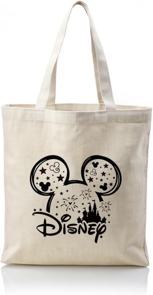 Canvas Tote Bag Aesthetic for Women,Reusable Canvas Cute Shoulder Bag for Grocery, Shopping, Beach & Daily Use