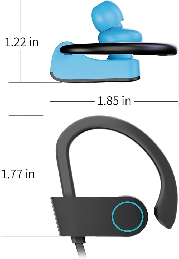 Boean Wireless Earbuds, Bluetooth Headphones 5.3, Wireless Headphones with 16Hrs Playtime IPX7 Waterproof in-Ear Earphones, Deep Bass Stereo Earbuds with Microphone for Gym Running Home Workout