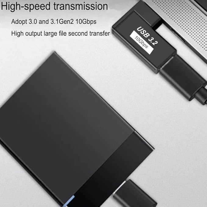 90 Degree Left and Right Angle USB 3.0 Male to Female Expansion Adapter,USB Extender Connector Adapter 2 Pack-Black