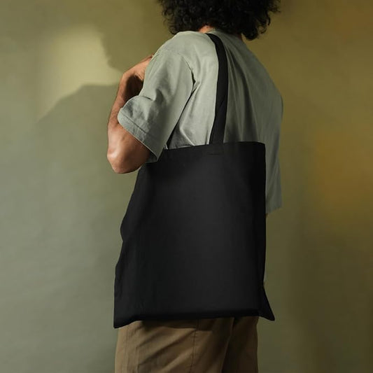 Salt Earth Pack of 5 | 6 | 12 | 24 | 48 – 100% Cotton Reusable Tote Bags – Bulk Grocery, Shopping, DIY, Beach & Gift Use