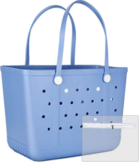 Beach Tote Bag for Women, Rubber Beach Bag Waterproof Sandproof, Extra Large EVA Tote Bag Boat Bag