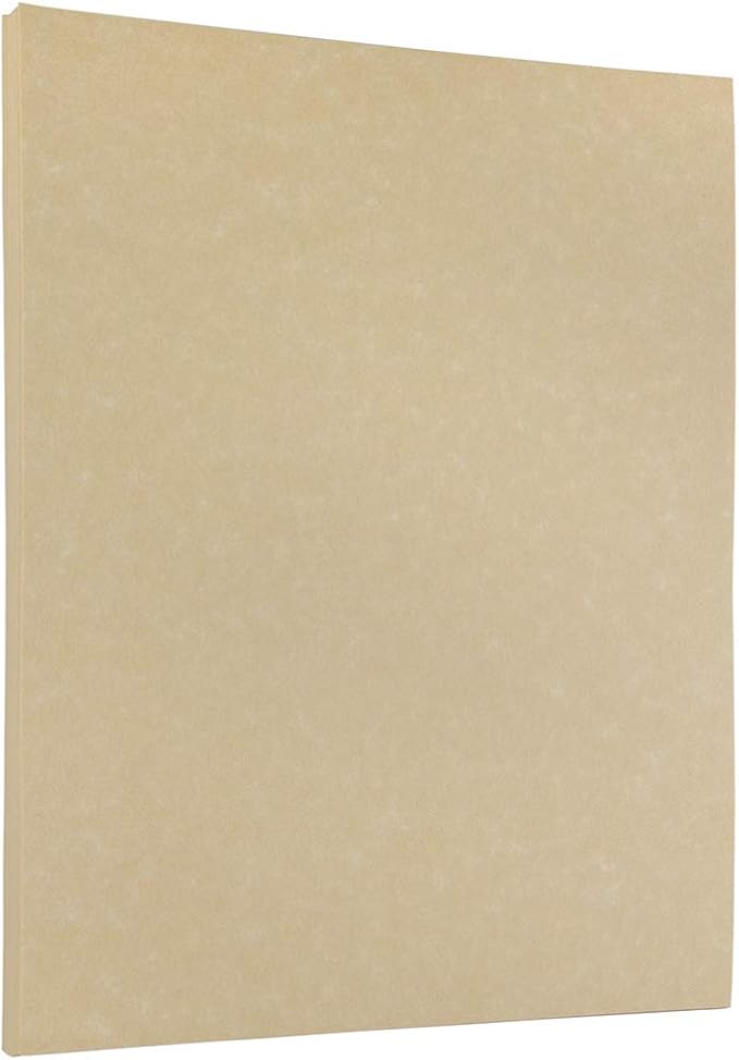 JAM PAPER Parchment 24lb Paper - 90 gsm - 8.5 x 11 - Natural Recycled - 500 Sheets/Ream