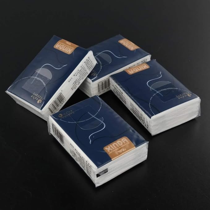 Morcte Soft 4-Ply Facial Tissues, Unscented Pocket Packs Tissues, Pack of 120