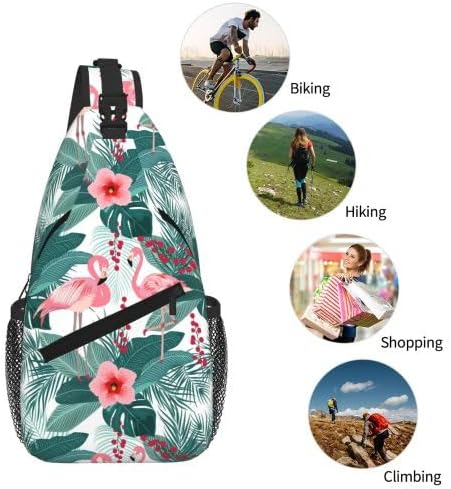 Cross Chest Bag Diagonally for Men Shoulder Bag for Travel Hiking Trendy Sling Bag with Adjustable Shoulder Strap