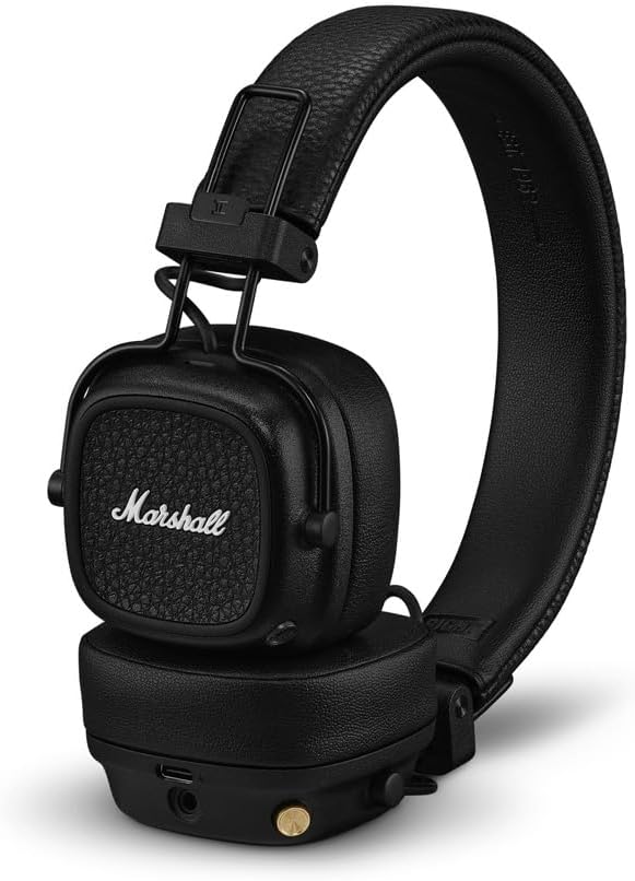 Marshall Major V On-Ear Wireless Bluetooth Headphones - Black