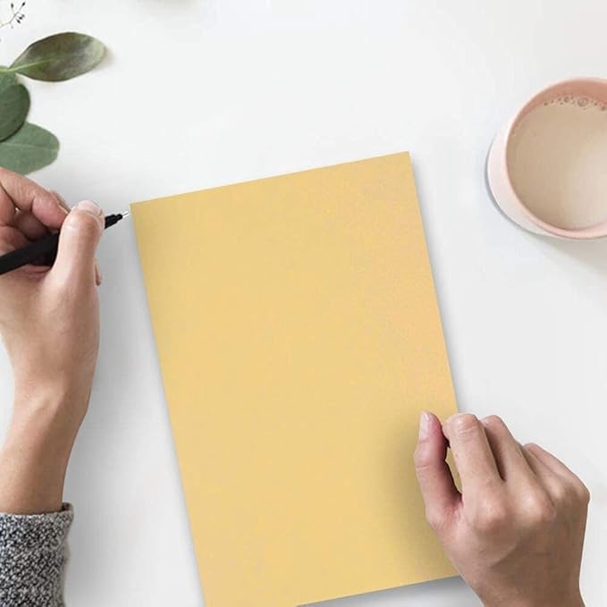 JAM PAPER Parchment 24lb Paper - 90 GSM - 8.5 x 11 - Antique Gold Recycled - 100 Sheets/Pack