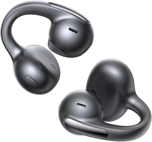 Baseus Bowie MC1 Pro Open Ear Clip-On Headphones, Hi-Res LDAC & HiFi4 Acoustic Sound, 5g Ultra-Lightweight Comfort, SuperBass 2.0, DNN 4-Mic AI Clear Calls, IP67 Waterproof, Bluetooth 6.0