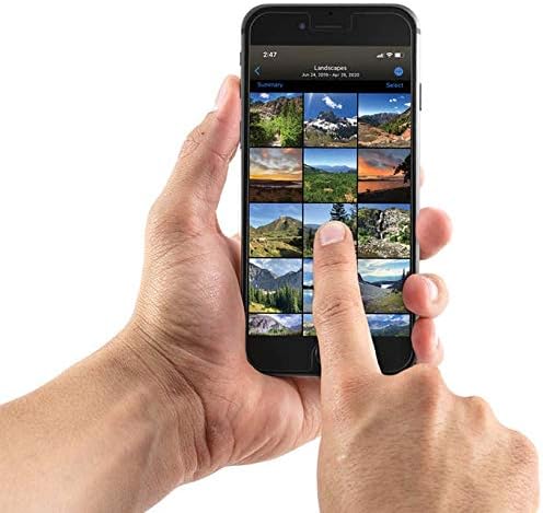 ZAGG Glass Elite Plus - Tempered Glass Screen Protector - Made for Apple iPhone SE2 (2020) - Case Friendly - Impact & Scratch Protection, InvisibleShield, Clear, 200105346