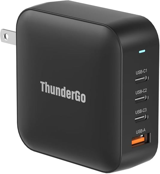 240W GaN Charger, 4-Port USB C Fast Charging Station with 140W Max PD 3.1 Port, Compact Travel Wall Adapter for MacBook Pro/Air M3/M2/M1, Laptops, iPhone 15/14, Galaxy S24/S23, iPad, Steam Deck