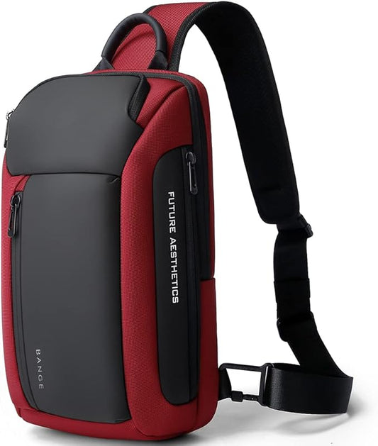 BANGE Sling Bag, Waterproof Men's Chest Bag Shoulder bags Crossbody Sling Backpack for Men……
