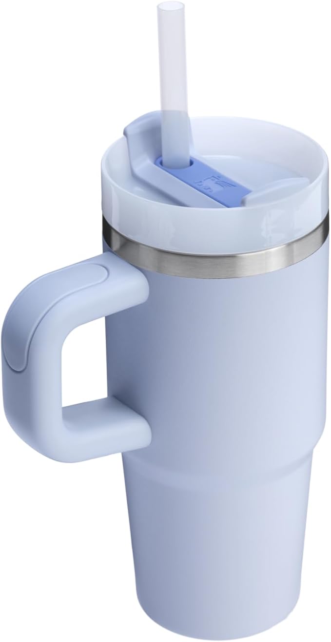 Stanley Quencher H2.0 Tumbler with Handle and Straw 14 oz | Flowstate 3-Position Lid | Cup Holder Compatible for Travel | Insulated Stainless Steel Cup | BPA-Free | Dew Drop