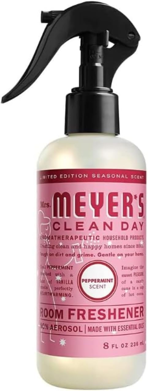 Mrs. Meyer's Clean Day Peppermint Scent Room Freshener, Cruelty Free, 8 Ounce (Pack of 6)