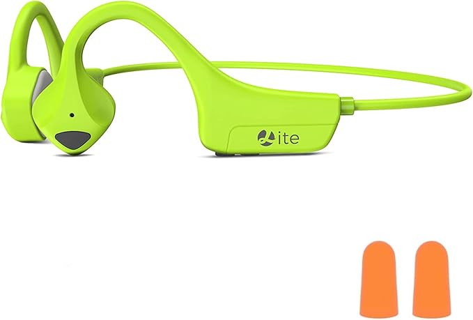 Bone Conduction Headphones, Open Ear Bluetooth 5.0 Headset, Lightweight Sweatproof Wireless Sport Earphones with HD Microphone, 8H Playtime for Running, Cycling, Workouts