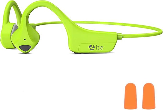 Bone Conduction Headphones, Open Ear Bluetooth 5.0 Headset, Lightweight Sweatproof Wireless Sport Earphones with HD Microphone, 8H Playtime for Running, Cycling, Workouts