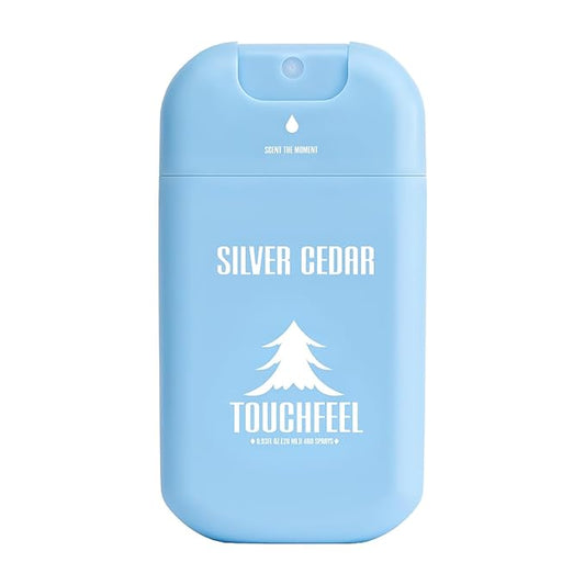 Power Mist Hand Sanitizer Spray, Scented Hydrating Hand Sanitizers Travel Size Refillable, Pocket Portable 1-Pack (Silver Cedar) 0.93Fl Oz 460-Sprays Each