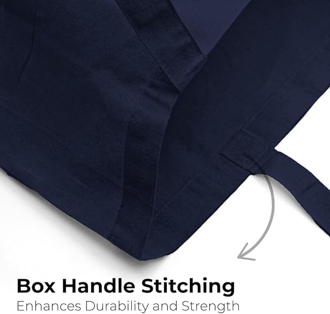 Salt Earth Pack of 5 | 6 | 12 | 24 | 48 – 100% Cotton Reusable Tote Bags – Bulk Grocery, Shopping, DIY, Beach & Gift Use