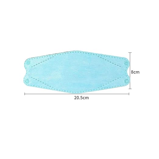 akgk KN95 Face Masks 50 Pack, 5-Ply Disposable Blue Face Mask Against PM 2.5 Smoke and Dust