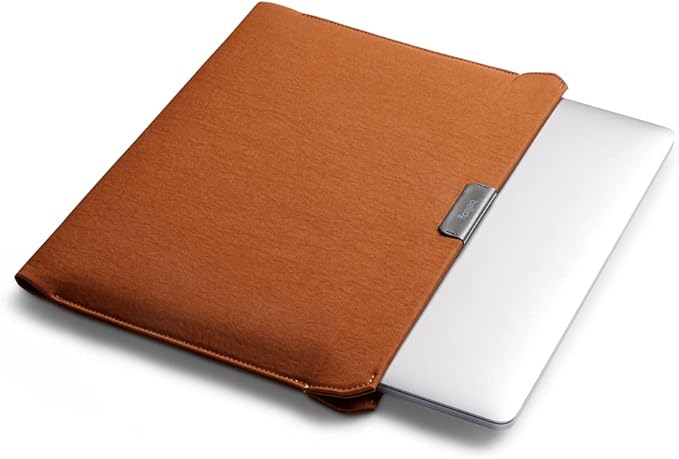 Bellroy Laptop Sleeve (Fits 16 Inch Laptop or MacBook, Slim Protective Case with Magnetic Closure) - Bronze