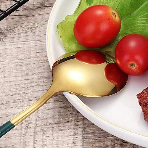 4 Pcs Portable Stainless Steel Tableware Set, Dishwasher Safe Reusable Flatware Cutlery Set, Include Fork Spoon Chopsticks with box(Gold)