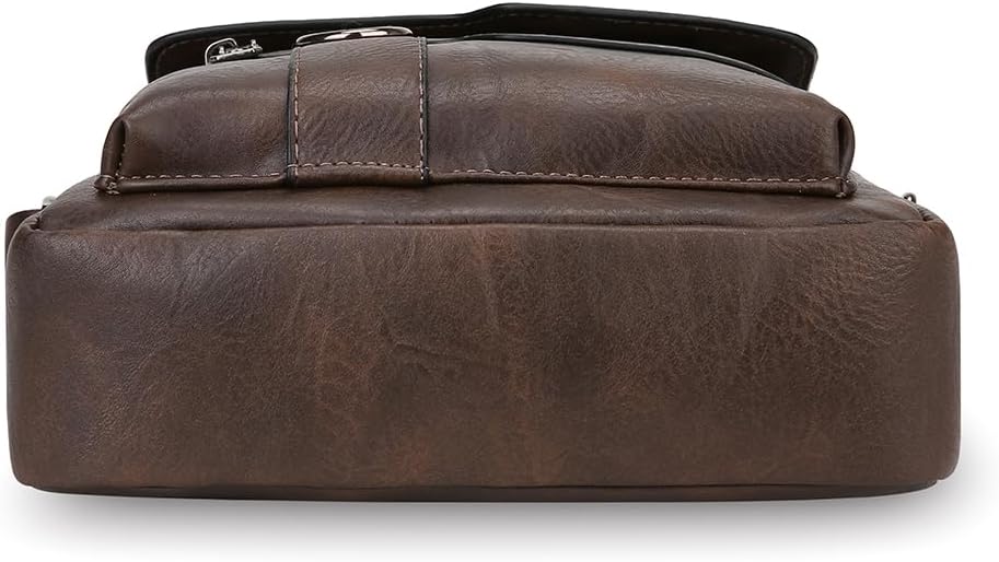 Shoulder Bag for Men Crossbody Bags Leather Sling Bag Messenger Bags with Multiple Pockets Business Outdoor