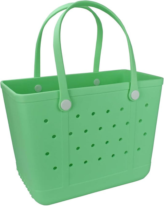 Beach Tote Bag for Women, Rubber Beach Bag Waterproof Sandproof, Extra Large EVA Tote Bag Boat Bag