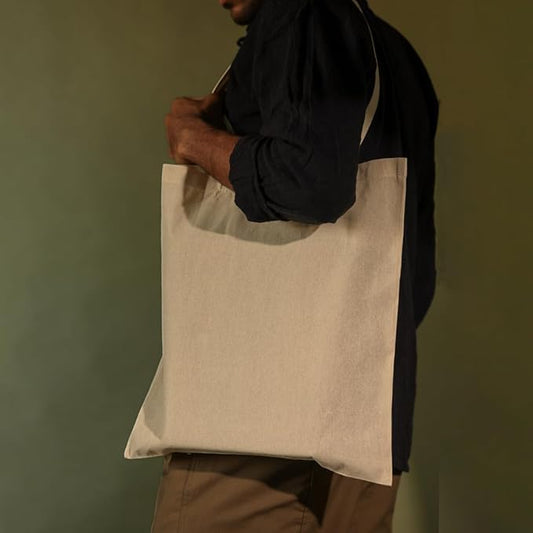 Salt Earth Pack of 5 | 6 | 12 | 24 | 48 – 100% Cotton Reusable Tote Bags – Bulk Grocery, Shopping, DIY, Beach & Gift Use