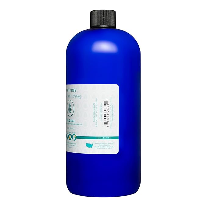 PRISTINE Toilet Paper Spray - As Seen on Shark Tank, More Natural Personal Cleansing Wipes & Flushable Wet Wipes Alternative, Spray Toilet Paper to Create Flushable Wipe, Original, 32 fl oz Refill