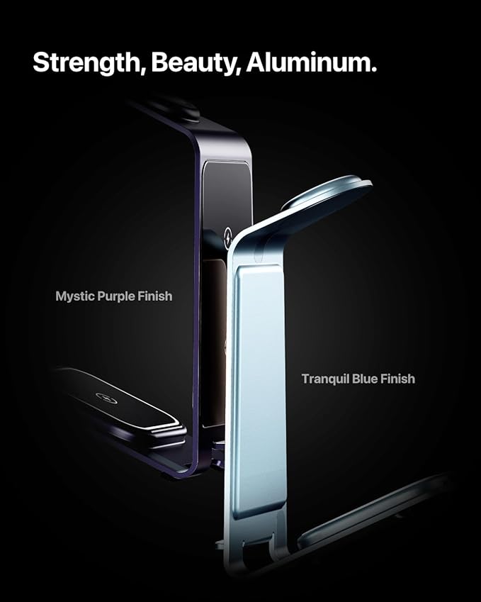 Intoval 3 in 1 Wireless Charging Station for iPhone 16 15 14 13 12 11 X Pro Max, Wireless Charger for Apple Watch Ultra 3 SE 9 8 7 6 5 4 3 2, for AirPods 4 Pro Pro 2 3 (Y93, Purple)