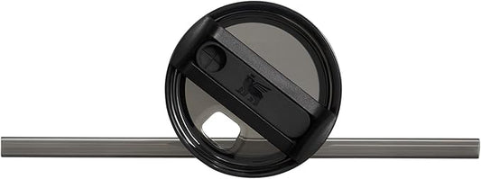 Stanley Quencher H2.0 Tumbler with Handle and Straw 14 oz | Flowstate 3-Position Lid | Cup Holder Compatible for Travel | Insulated Stainless Steel Cup | BPA-Free | Black 2.0