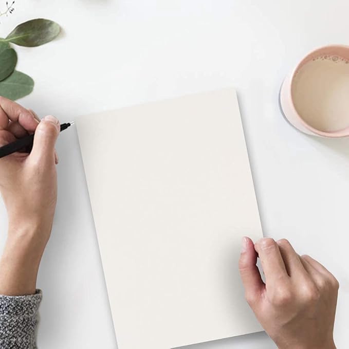 JAM PAPER Parchment 24lb Paper - 90 gsm - 8.5 x 11 - White Recycled - 50 Sheets/Pack