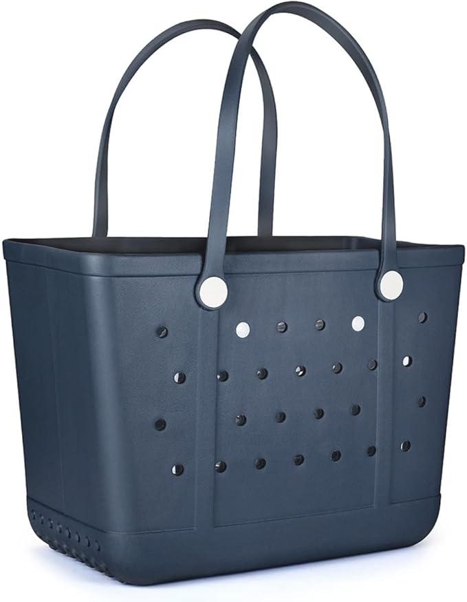 Beach Tote Bag for Women, Rubber Beach Bag Waterproof Sandproof, Extra Large EVA Tote Bag Boat Bag