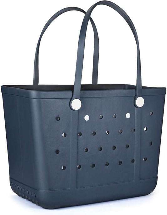 Beach Tote Bag for Women, Rubber Beach Bag Waterproof Sandproof, Extra Large EVA Tote Bag Boat Bag