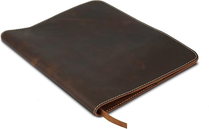 Large Size Journal Cover for Hard Cover Notebook, Rustic Leather Journal Cover (8.5 x 11 inches), Full Grain Leather Journal Cover, Handmade (Brown)