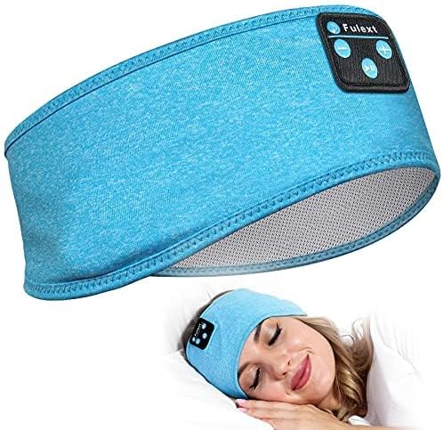 Sleep Headphones Bluetooth Headband, Perytong Upgrage Soft Sleeping Wireless Music Sport Headbands, Long Time Play Sleeping Headsets with Built in Speakers