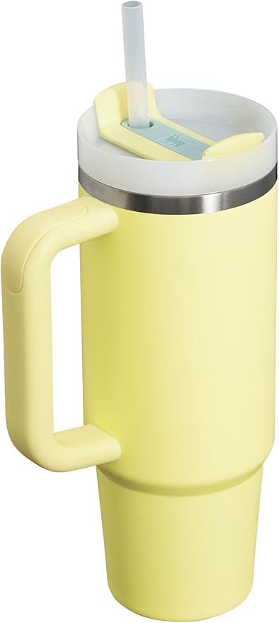 STANLEY Quencher H2.0 Tumbler with Handle and Straw 30 oz | Flowstate 3-Position Lid | Cup Holder Compatible for Travel | Insulated Stainless Steel Cup | BPA-Free | Pomelo