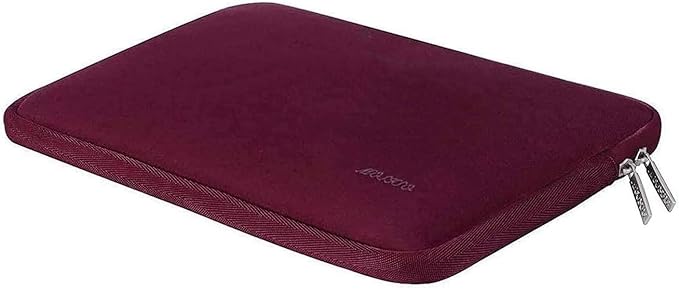 MOSISO Laptop Case 15 inch, 15 inch Laptop Sleeve Bag Compatible with MacBook Air 15 M4 A3241 M3 A3114 M2 A2941 2025 2024 2023, Dell XPS 15, Neoprene Computer Sleeve Bag with Small Case, Wine Red