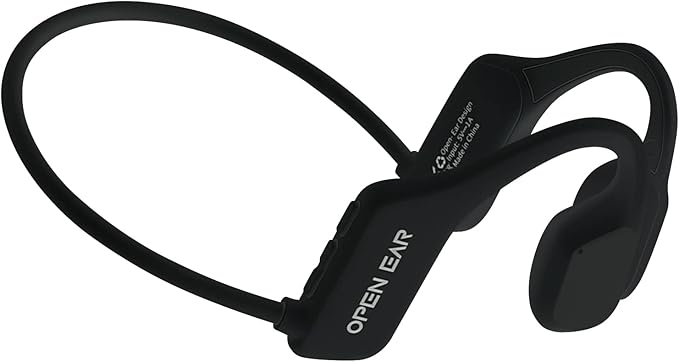 The new second-generation bone conduction headphones waterproof, ENC noise concelling and Ear friendly,painless headset,lightweight,safety and portable earphone. (black)