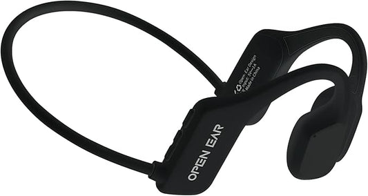 The new second-generation bone conduction headphones waterproof, ENC noise concelling and Ear friendly,painless headset,lightweight,safety and portable earphone. (black)