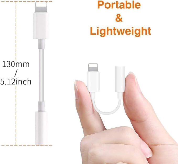 [Apple MFi Certified] iPhone 3.5mm Headphone Jack Adapter,2 Pack for Apple Lightning to 3.5mm Earphones Jack Adapter Cord Dongle Aux Cable Converter Accessories Compatible with iPhone14 13 12 11/Xs/XR
