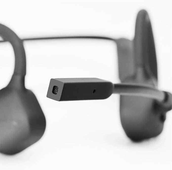 Bluetooth Headphones with Mic Open Ear Headphones Bluetooth 5.2 Headset with Dual CVC8.0 and ENC Noise-canceling Microphones Bone Conduction Headphones Computer Earphones, 8Hrs Battery