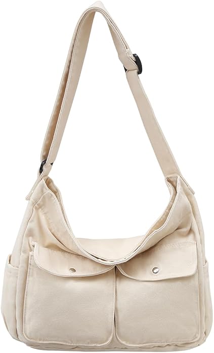 Collsants Messenger Bag Hobo Crossbody Bags for Women Canvas Bag Crossbody Tote Bag Shoulder Bag