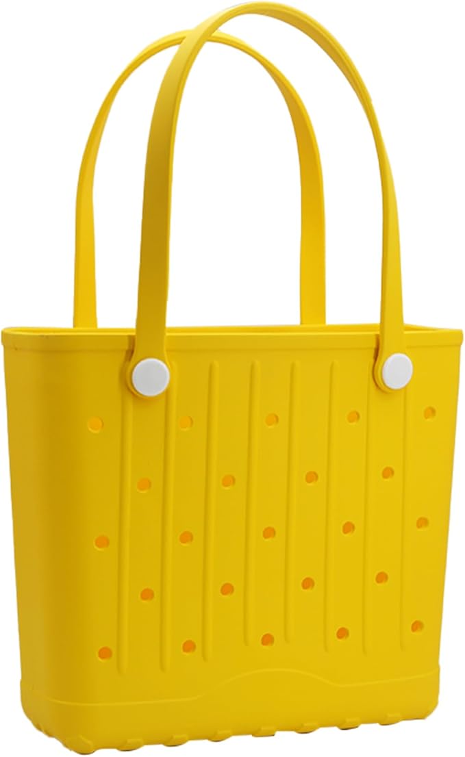 CXY Rubber Beach Bag EVA Waterproof Tote Bags Washable Sand-proof Travel Handbags for Pool Boat Groceries Work Sports