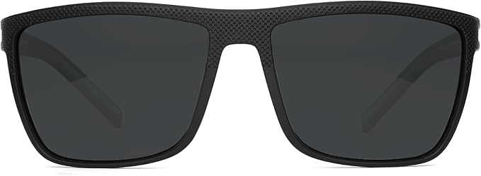 ZENOTTIC Polarized Sunglasses for Men Lightweight TR90 Frame UV400 Protection Square Sun Glasses