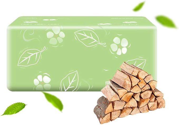 3 Pack 3-Ply Log Facia Tissue 300 Tissues per Packs 900 Tissues Total for Home