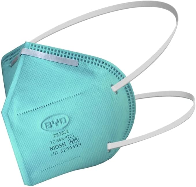 BYD CARE N95 Respirator, 20 Pack with Individual Wrap, Breathable & Comfortable Foldable Safety Mask with Head Strap for Tight Fit