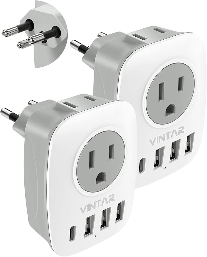 [2-Pack] VINTAR Switzerland Plug Adapter - Thumbnail 2